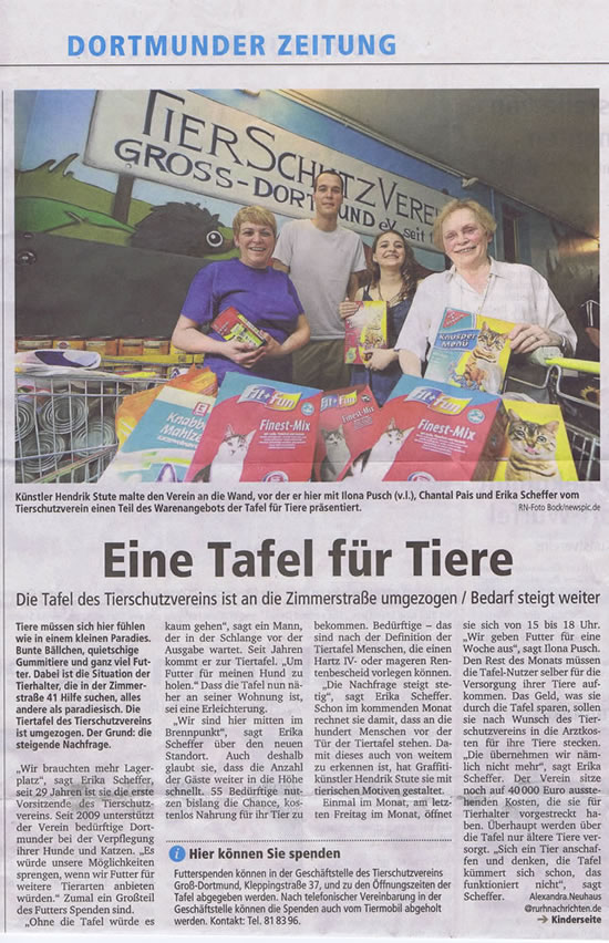 Dortmunder Zeitung - Tiertafel Dortmund